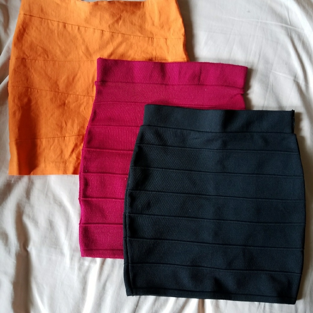 Lot of bodycon skirts
